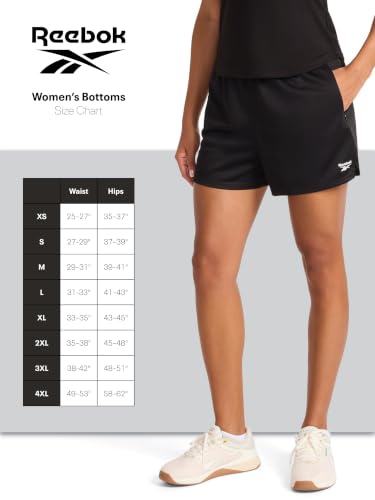 Reebok Women’s Retro Active 3” Short, Standard Fit, Lightweight Cotton-Poly Fleece Fabric, Vector Navy, X-Large - image 7
