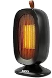 セラミックヒーター 暖房器具 足元 ヒーター 小型 電気ストーブ ファンヒーター 節電対策 2段階調整 転倒オフ 二重過熱防止機能 ブラック