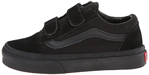 Vans Old Skool V, Sneakers Basses Mixte Enfant, Noir (Blk/Blk), 28 EU (UK Child 11 Enfant UK)