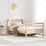 Photo Gallery teenpull struttura in legno massello di pino 90 x 200 cm con testiera e pratici ripiani, stabile rete a doghe per mobili camera da letto, letto singolo robusto senza materasso Photo Gallery teenpull struttura in legno massello di pino 90 x 200 cm con testiera e pratici ripiani, stabile rete a doghe per mobili camera da letto, letto singolo robusto senza materasso