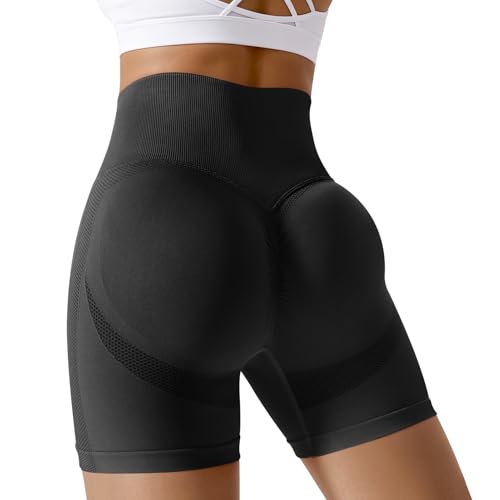 Zilams Mallas Short Deportivo Mujer Verano Pantalones Yoga Mujer de Cintura Alta Push up Short Deporte para Running Fitness Mallas Ciclista Leggins