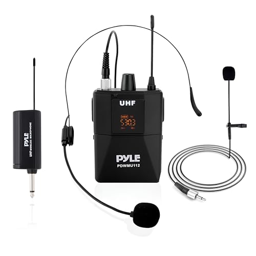 Pyle UHF Wireless Microphone System Kit