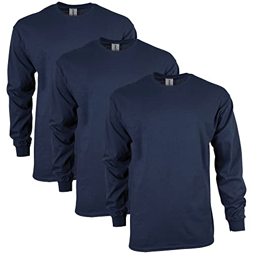 Image of Gildan Adult Ultra Cotton Long Sleeve T-Shirt, Style G2400, Multipack