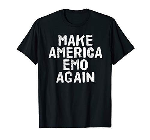 MAKE AMERICA EMO AGAIN Funny Goth US Gift Idea T-Shirt