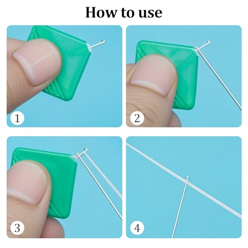 10 Piece Square Plastic Needle Threader, 2024 Hand Sewing Automatic Needle Threader for All Needle Sizes for Hand Sewing