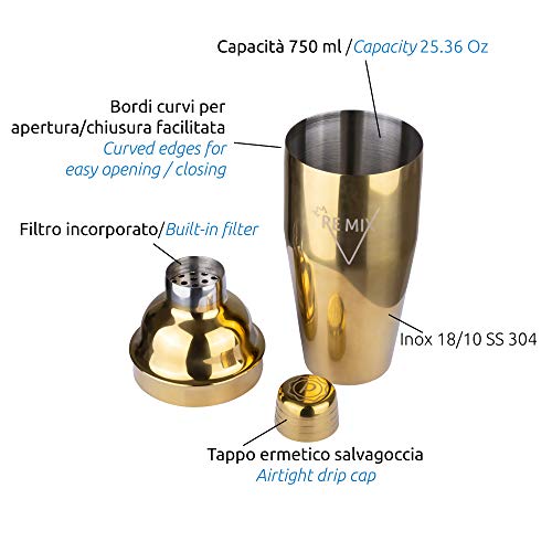 Cocktail Shaker Set Barman Professional 750 ml roestvrij staal complete set accessoires boek voor cocktails Martini Gin… - Image 5