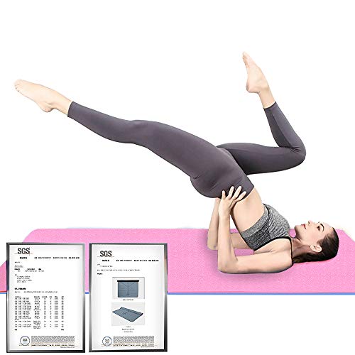 Hatha Yoga Extra Thick TPE Yoga Mat 72″x 32″ Thickness 1/2 Inch Eco