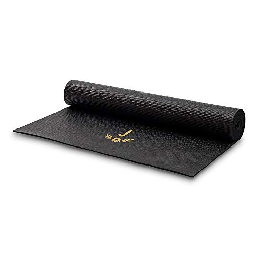 Weddingstar Customizable No-Slip Black Yoga Mat
