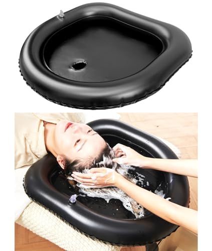 Bassin De Shampoing Gonflable, Bassin De Shampoing Portable Gonflable, Plateau De Lavage De Cheveux Pour Personnes Alitées, Handicapées, Blessées, Évier De Baignoire De Lavage De Cheveux À La Maison