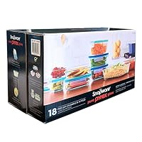 Snapware Pure Pyrex 18-Piece Glass Food Storage Set, 2.6, Clear