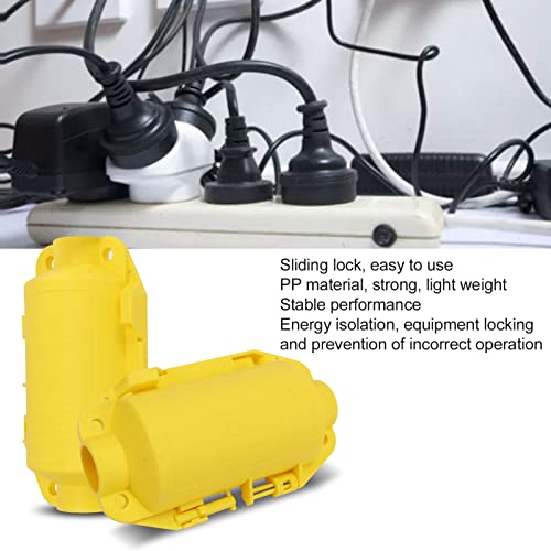 Bloqueio de Plugue Elétrico Industrial, Amarelo, Equipamento de Fácil Gerenciamento, Bloqueio de Plu