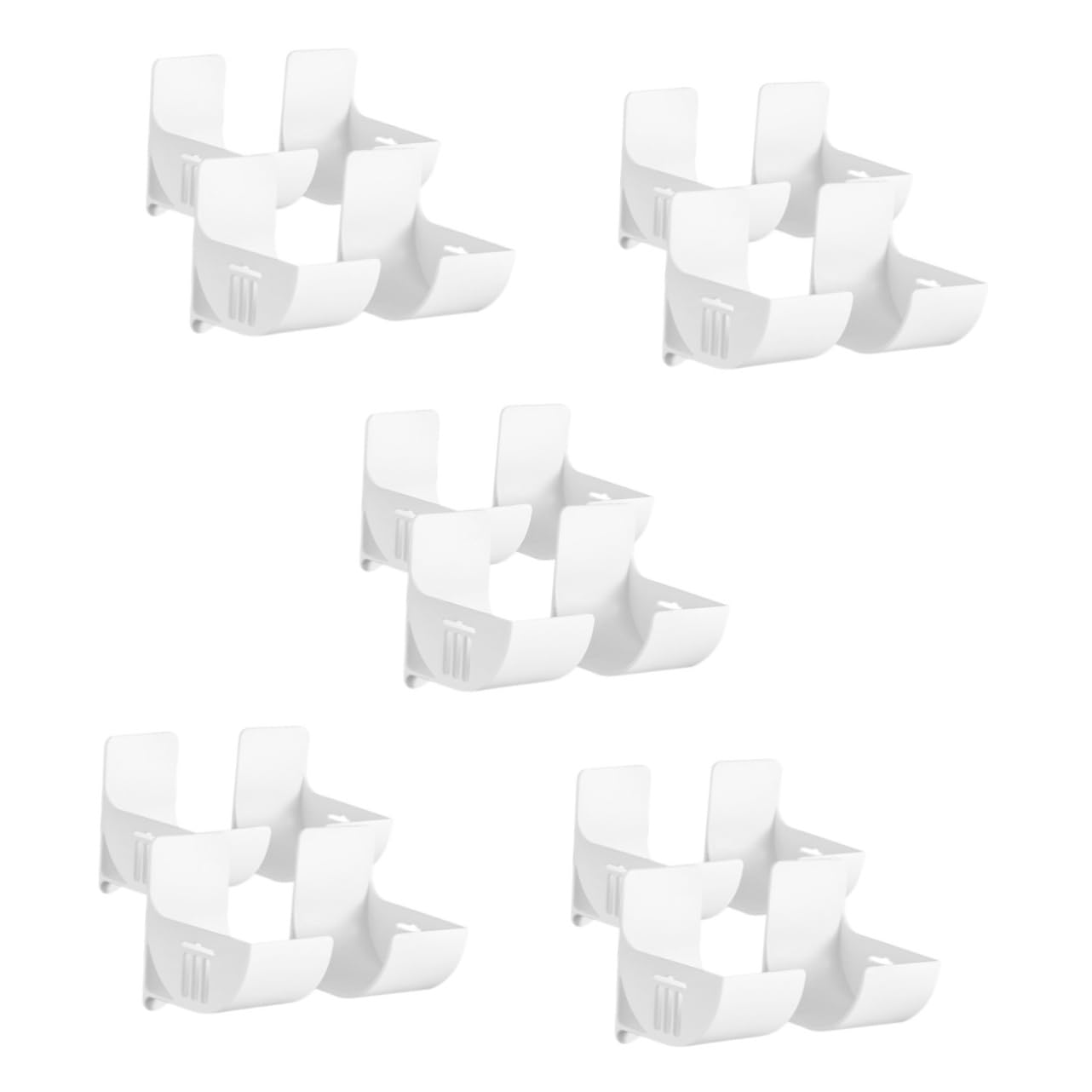 Garneck 5 Set Porta Sacco della Spazzatura Salva Borsa della Spesa Organizzatore di Sacchetti per Rifiuti Dispenser per Sacchetti di Immondizia Salvaborse da Parete Plastica 4 Pezzi * 5