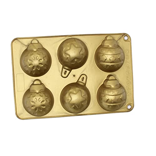 X-Haibei Christmas Baubles Star Snowflake Soap Cake Jello Crayon Resin Chocolate Cocoa Bombs Making Silicone Mold, 2Oz Per Cell #TOP5