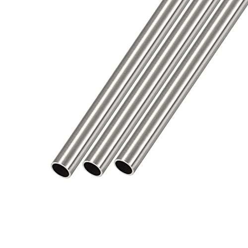 METALLIXITY 304 Inoxidable Acero Tubo (11mm OD x 1mm Pared T x 250mm L) 3uds, Recta Tubería - para Home Muebles, Maquinaria