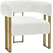 WOLTU Fauteuil Salon Relax, Chabre, Chaise avec Dossier Large et Pieds