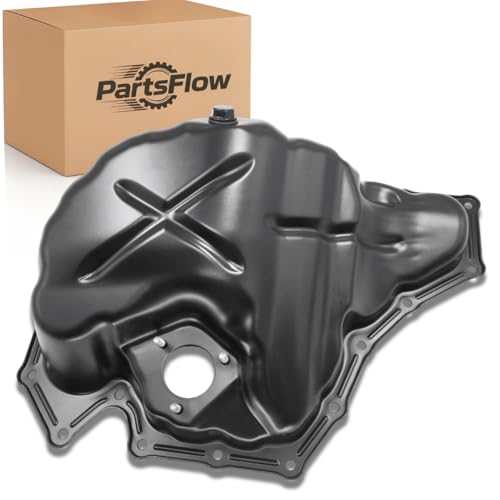 PartsFlow Lower Engine Oil Pan for Audi A4/A4 Quattro A6/A6 Quattro A5/A5 Quattro Q5 allroad Without Sensor Hole # 264-557, 06H103600AA
