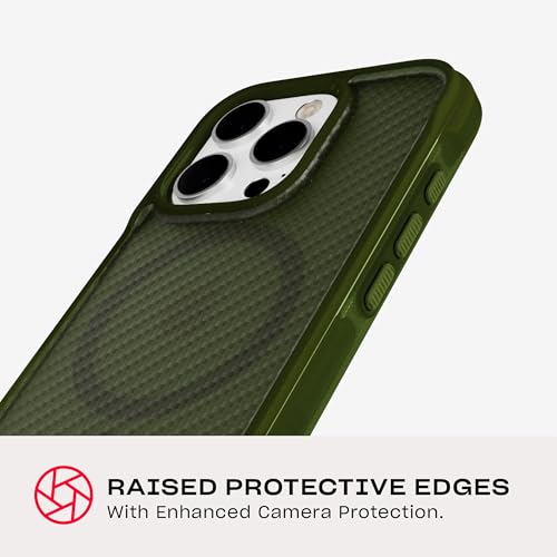Image of Tech21 EvoArmor for iPhone 16 Pro Compatible with MagSafe - Impact Protection Case 21x Military Standard Tested in Green