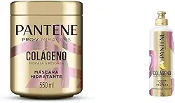 Máscara Hidratante Pantene Colágeno Hidrata e Resgata 550ml + Creme para Pentear Pantene Pro-V Colágeno Hidrata & Resgata 240 g