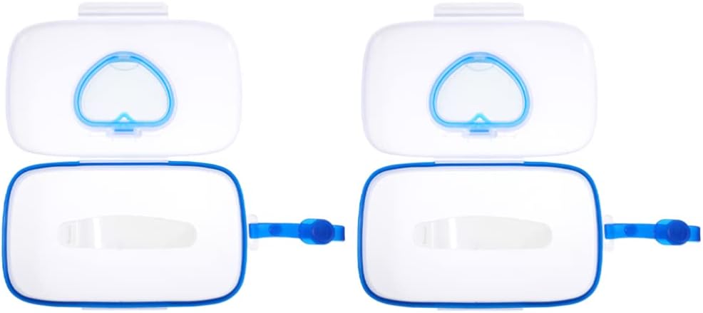 YIMINGYANG 2PCS Wet Wipe Container Portable Baby Wipe Dispenser Outdoor Refillable Wet Wipes Holder Diaper Wipe Case Storage Box for Travel Home Car Use (Color : SkyBlue) : Baby