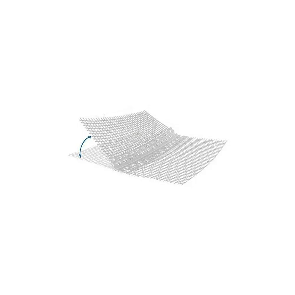 Paraspigolo regolabile in pvc con rete - rotolo 25 metri