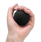 TheraBand Hand Exerciser Squeeze Ball (Black - Extra Firm, Standard)