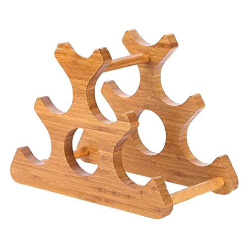 Soporte para botellas de vino de madera para 6 botellas miniatura 3
