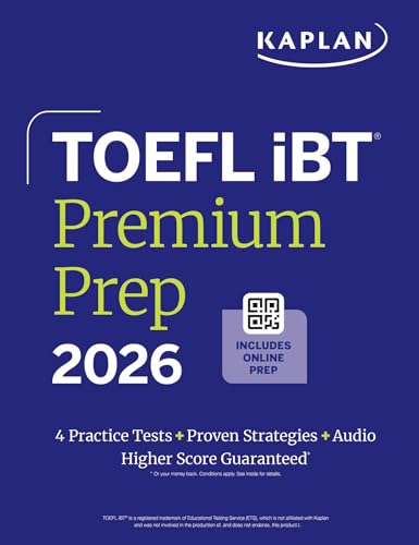 TOEFL iBT Premium Plus 2026 (Kaplan Test Prep)