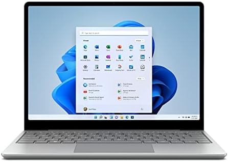 Microsoft Surface Laptop GO2 Touch Screen 12.4" inches, 11th Gen Intel ® Core i5/8GB RAM /256 GB SSD, Windows Hello, Platinum - (8QF-00046)