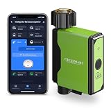 [Zigbee Gateway erforderlich, ohne Gateway] GIEX Zigbee Bewässerungstimer mit Wasserzähler, Garten-Wasserhahn-Timer mit Messing-Einlass, kompatibel mit Tuya Smart, Smart Life, ZHA und Z2M