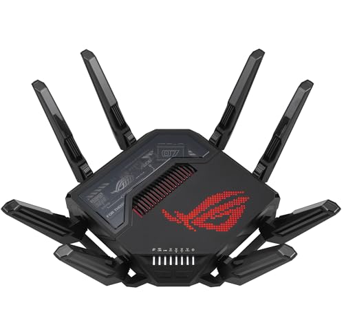 ASUS ROG GT-BE98 - Routeur gaming Wi-Fi 7 - quadruple bande - débit de 25Gb/s - nouvelle bande...