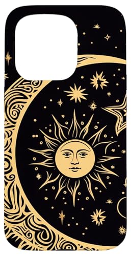 Galaxy Night Sky Moon Lunar Stars Sun Love �X�}�z�P�[�X iPhone 15 Pro �p