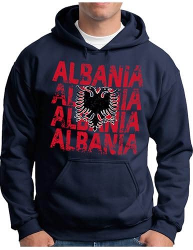 Sweat à capuche Albanie homme coupe ample S au 5XL contre le froid au stade
