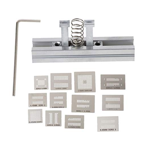 13Pcs/Set Universal Stencil Template Memory Directly Heat Bga Reballing Holder Jig Compatible With Ddr1 Ddr2 Ddr3 Ddr5 Welding Rework Repair (B0BJ31MGXL) Amazon Price History, Amazon Price Tracker