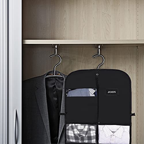 Kernorv Dance Costume Bags,40" Waterproof Breathble Garment Bags For Dance Competitions Costumes Garment Bag With Zipper Pockets For Dance Dress, Suit, Storage Or Travel (2 Pack,Black) #TOP5