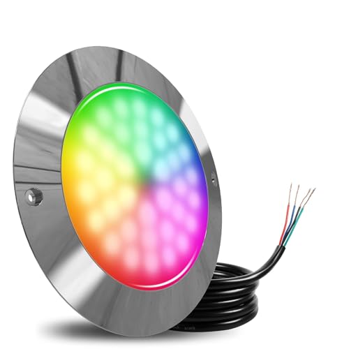 Lampe de piscine LED RVB haut de gamme luminaire ultra-fin d'extérieur pour yacht