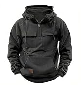 Muscularfit Erkekler i&ccedil;in Taktik Sweatshirtler Kap&uuml;şonlu Kış Uzun Kollu Spor Spor Salonu Cargo Kabak Sp...