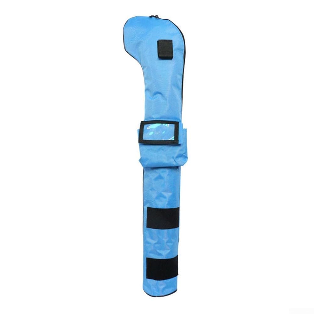 For Golf Club Bag For Kids Aged 5 To 12 Years Fits For 26 Inch To 30 Inch Junior Clubs Nylon Construction Portable Travel Style(Blue)