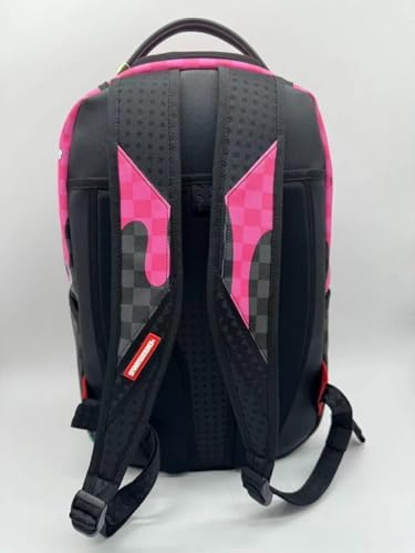 Sprayground WTF Skull Drip DLXSV Sırt Çantası, 18x6x11,5 inç, Çok Renkli, Dayanıklı Suni Deri, Suya Dayanıklı, Dizüstü Bilgisayar Bölmesi, Seyahat Dostu - Görsel 3