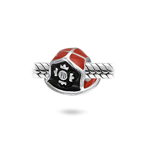 Charm de casco de bombero en plata de ley .925 para pulsera 3