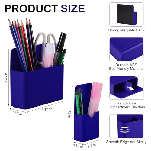 image for KITANIS Magnetic Pen Holder,2 Pack Magnetic Dry Erase Marker Holder wi