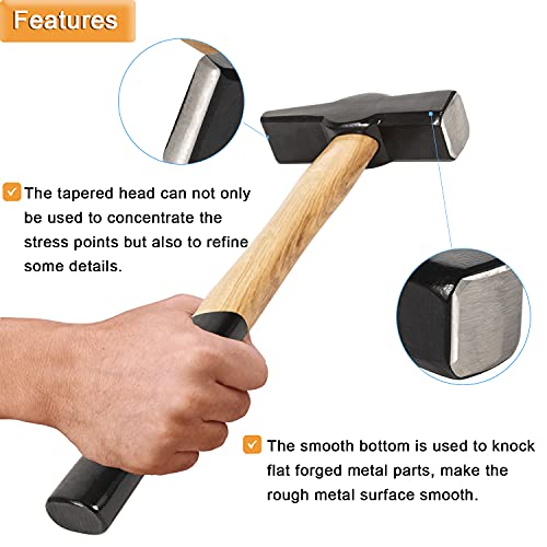 image for Hihitomorrow Blacksmith Forging Tools Kit Wolf Jaw Tongs (15'') & Blac