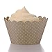 Dress My Cupcake Standard Gray Cupcake Wrappers, Set of 12