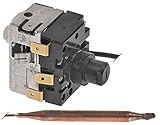 Anzahl Pole: 1-polig JUMO Sicherheitsthermostat Fühler 75mm 1-polig Fühler 6mm 95-120°C 16A Kapillarrohrlänge 2.000mm 450mm Kupfer Kupfer 1-polig