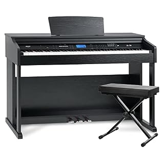 FunKey DP-2688A SM piano numérique noir mat banquette set - Les Beatles, Paul McCartney, John Lennon, RIngo Starr, George Harrison
