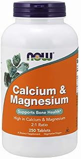 NOW Supplements, Calcium & Magnesium 2:1 Ratio, High Potency, Supports Bone Health*, 250