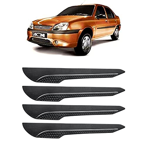 Image of AOSIS-Car Bumper Protector /Bumper Guard for Ford Ikon with Single Chrome Stripe (4-Pcs)
