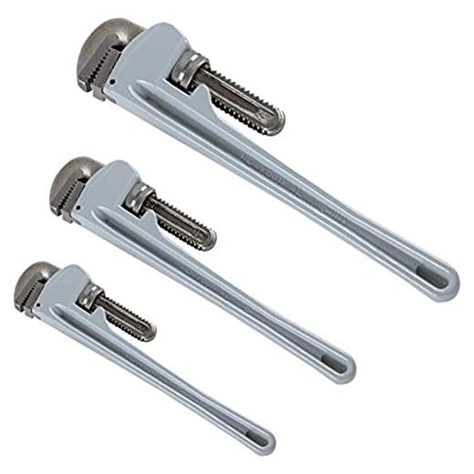 ATE Pro. USA 34042 Pipe Wrench, Aluminum 3-Piece Set