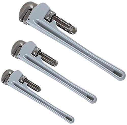 ATE Pro. USA 34042 Pipe Wrench, Aluminum 3-Piece Set