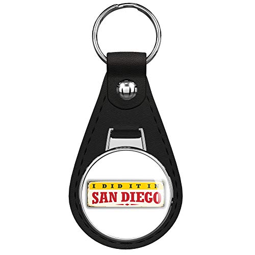 Rasso Graphic Studio San Diego Retro Travel Tin Sign Keychain