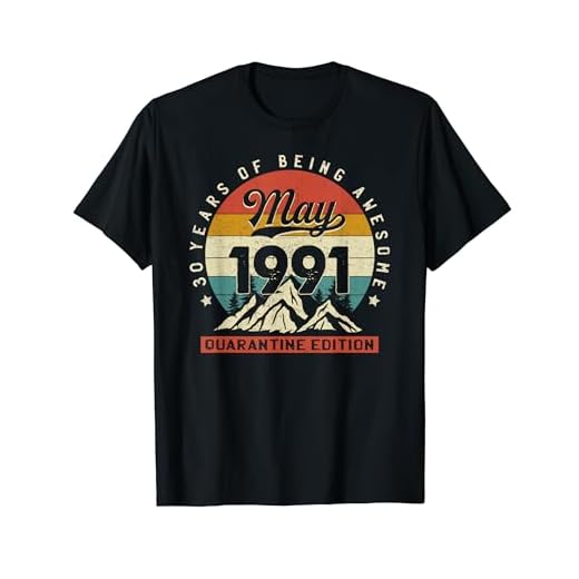 Vintage hecho en Mayo de 1991 30 años cumpleaños Regalos Camiseta